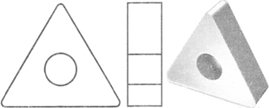 Пластина твердосплавная сменная TNUA (01113), Пластина трехгранная