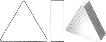 Пластина твердосплавная сменная TNUN (01111), Пластина трехгранная
